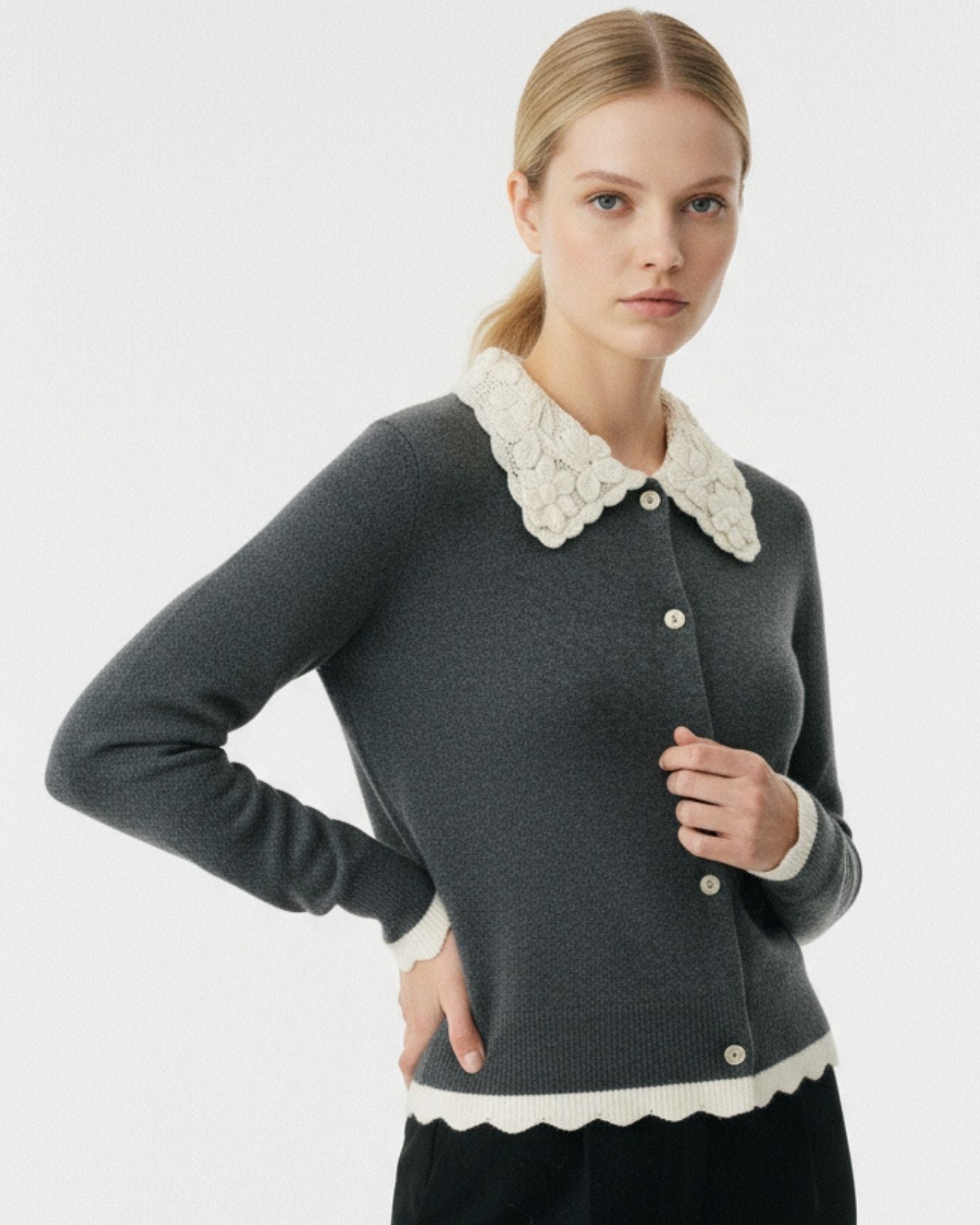 Rihanna Cashmere Cardigan Coat Jacket