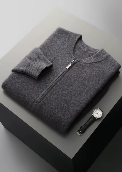 PURE EXTRA-FINE MERINO WOOL V-NECK CARDIGAN