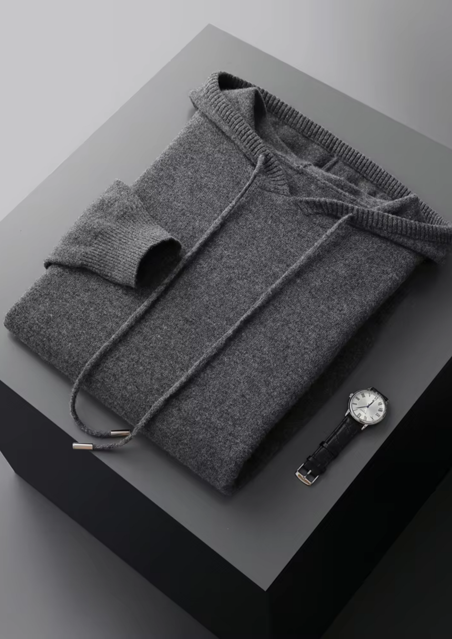 PURE EXTRA-FINE MERINO WOOL LEISURE HOODIE