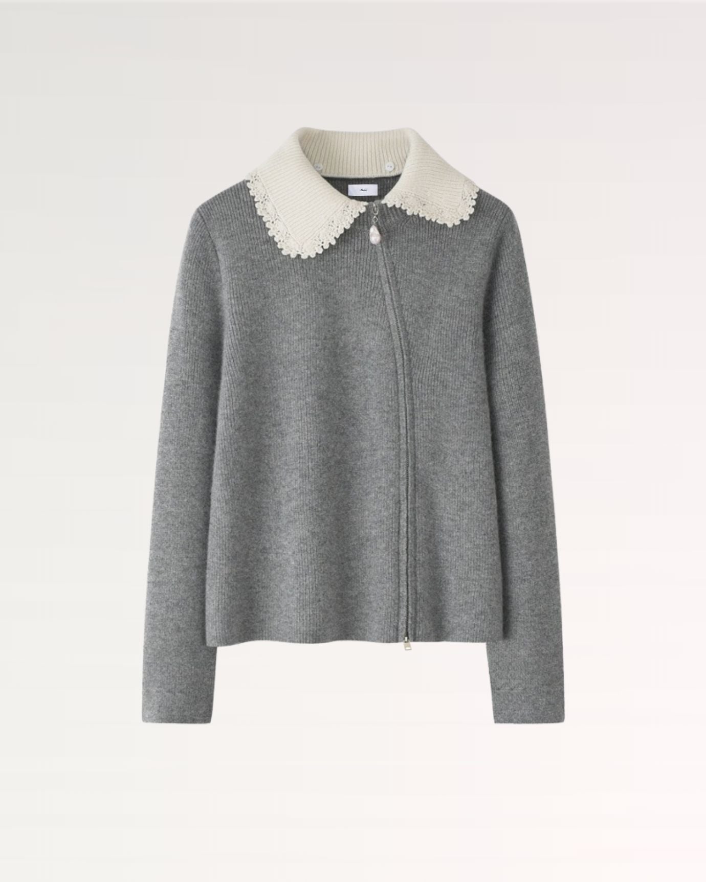 Cashmere Sweater Jacket Baroque Pearl