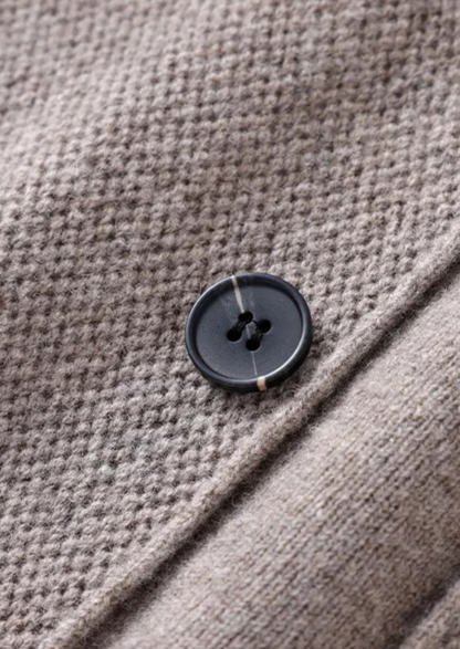 PURE EXTRA-FINE MERINO WOOL BUTTON OVERSHIRT