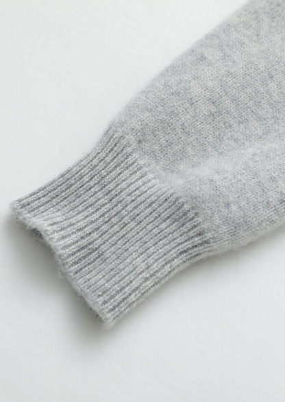 PURE EXTRA-FINE MERINO WOOL LUZZO SET - LIGHT GRAY