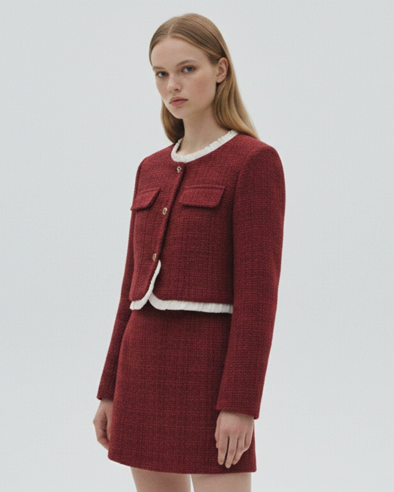 Two Set Piece Classy Cardigan and Skirt by Diana