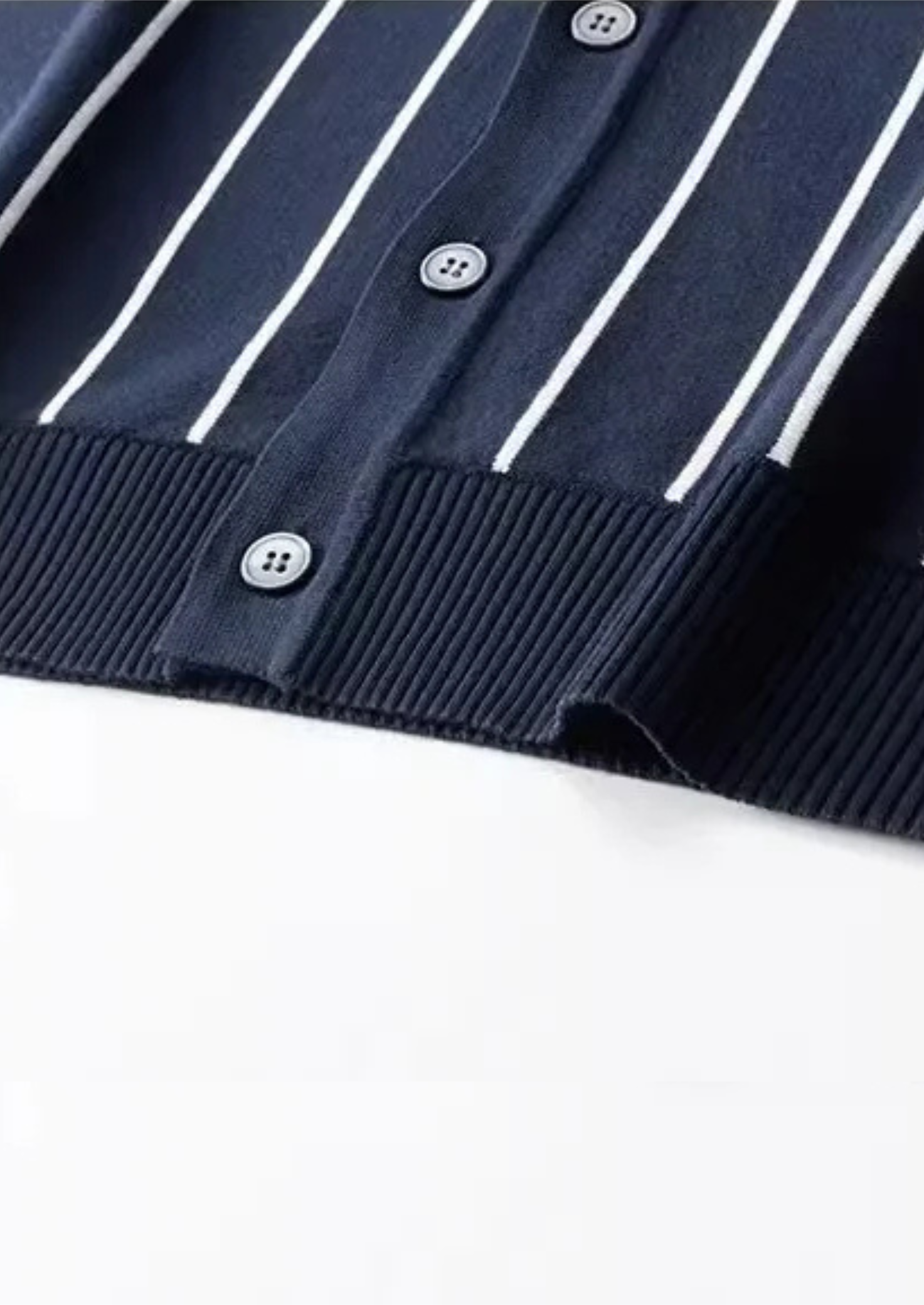 RIVIERA STRIPE BUTTON POLO