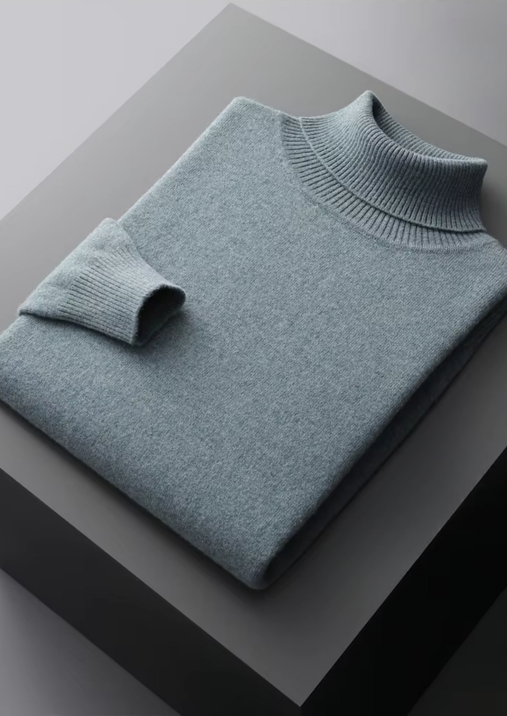 PURE EXTRA-FINE MERINO WOOL CLASSIC ROLLNECK