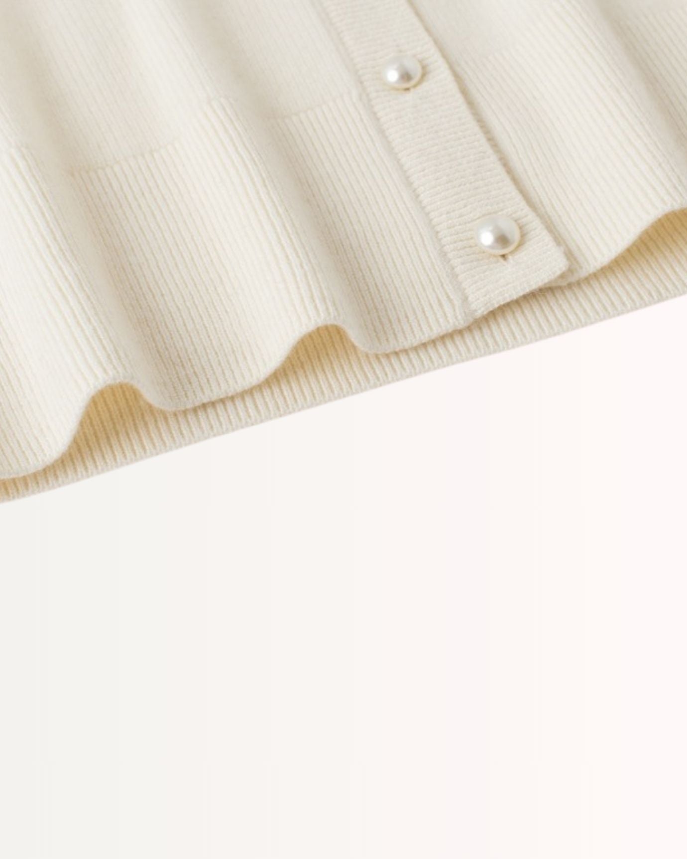 Dina Cashmere Crochet Polo Neck Thickened Cardigan