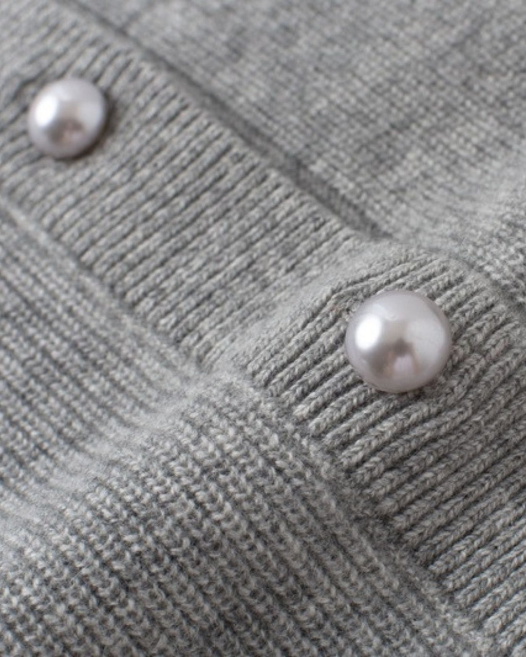 Dina Cashmere Crochet Polo Neck Thickened Cardigan