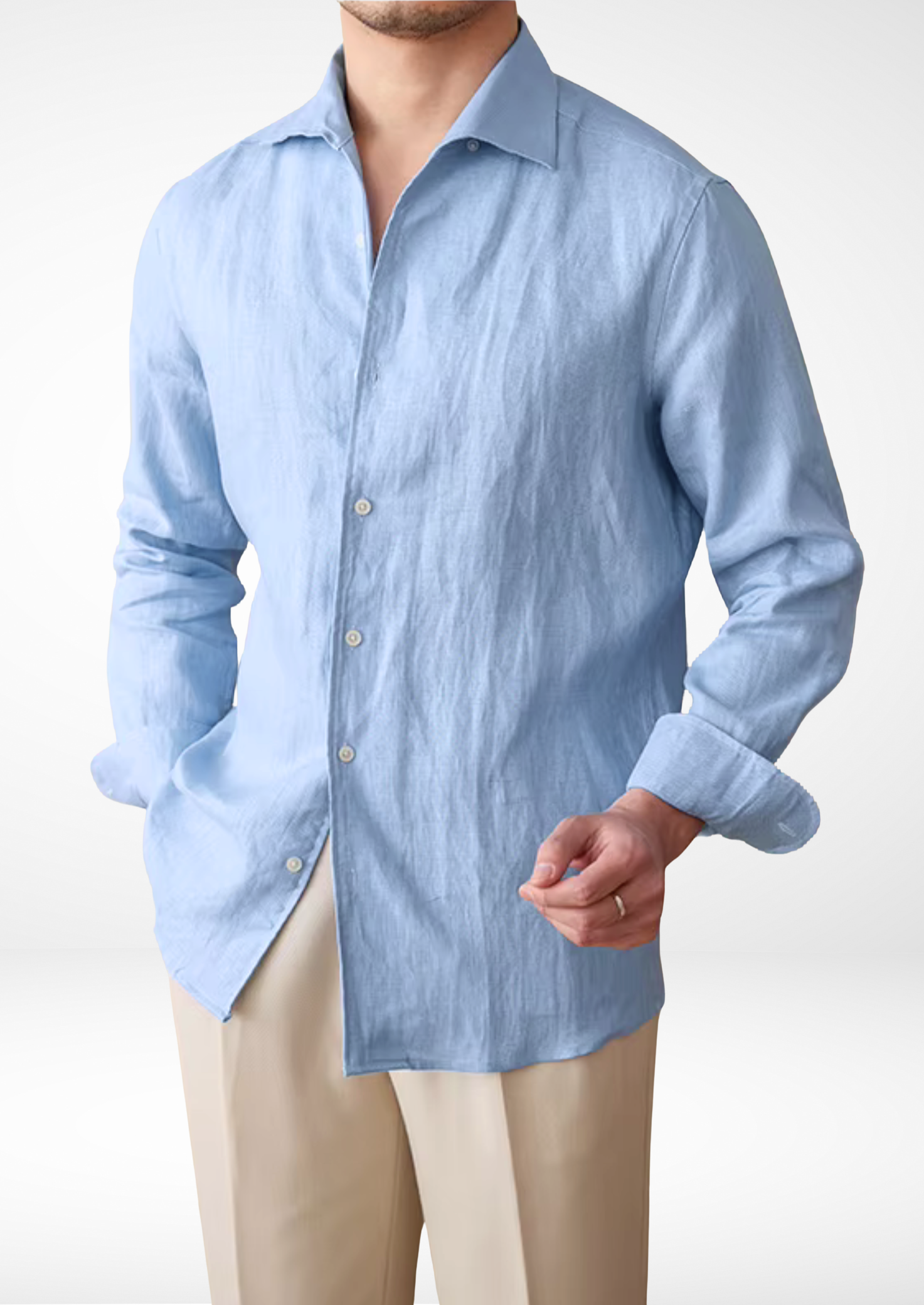PORTOFINO COASTAL SHIRT - Light Blue