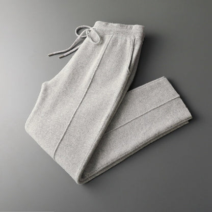 PURE EXTRA-FINE MERINO WOOL LEISURE TROUSERS