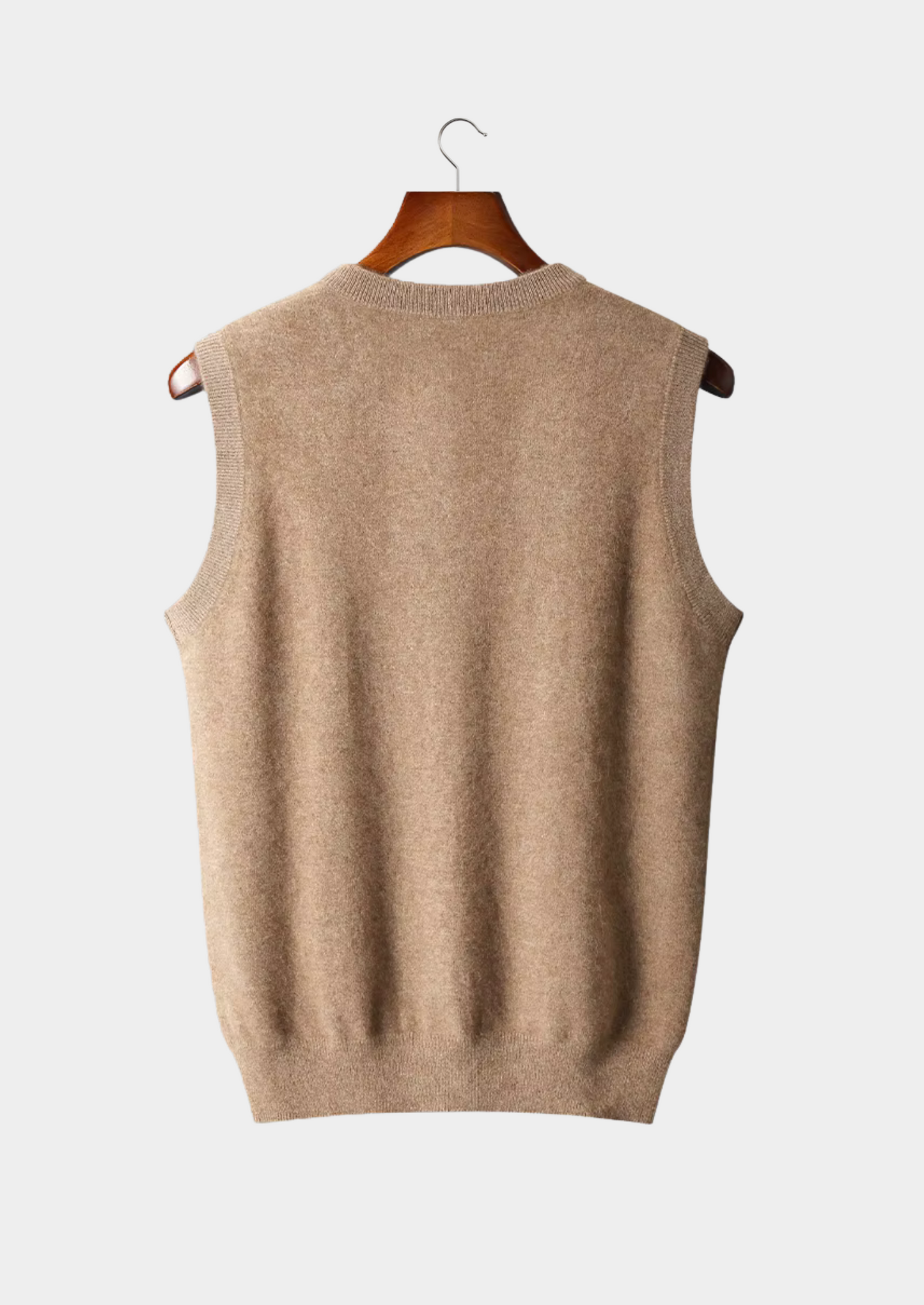 PURE EXTRA-FINE MERINO WOOL V-NECK VEST