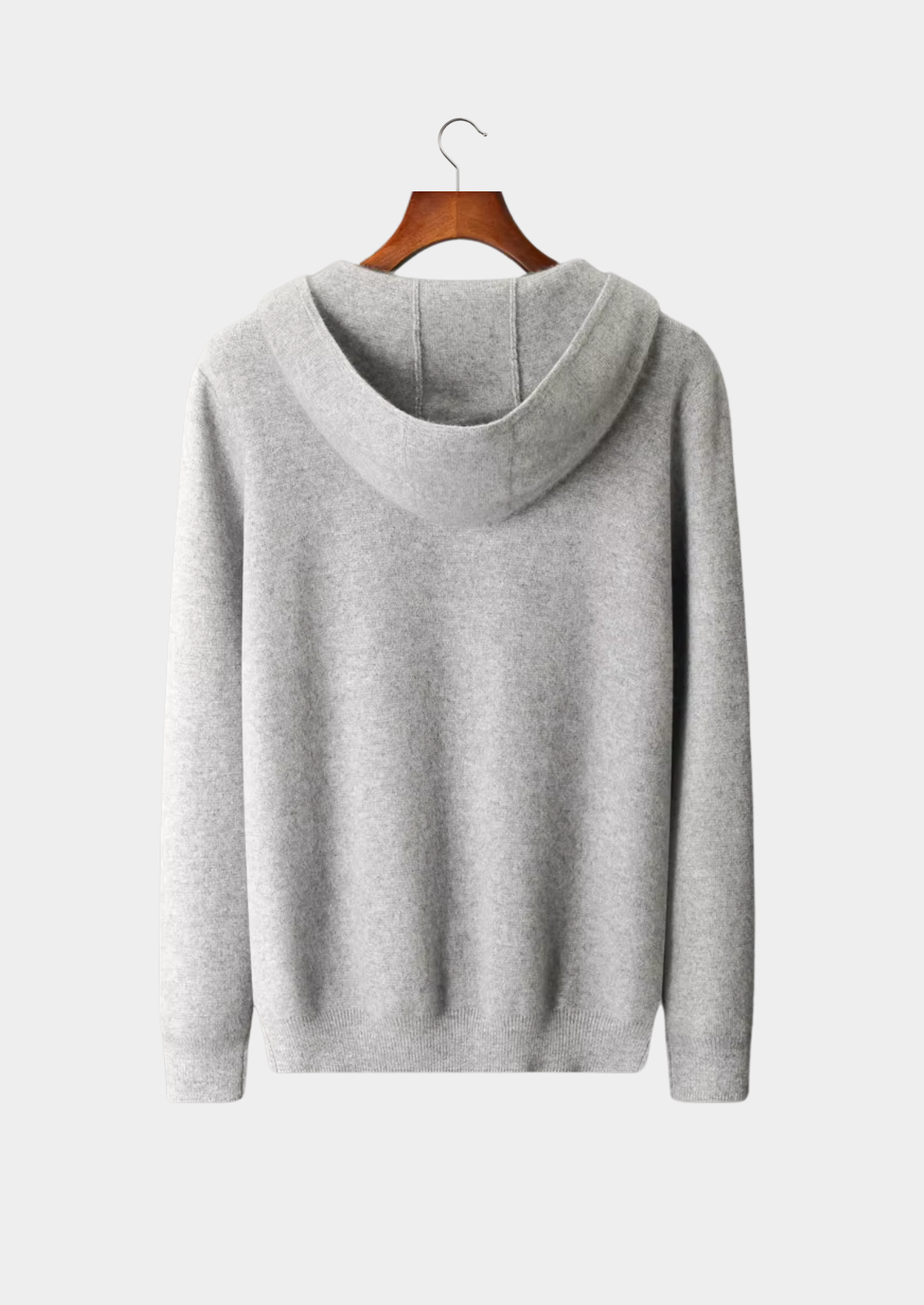 PURE EXTRA-FINE MERINO WOOL ZIPPER HOODIE