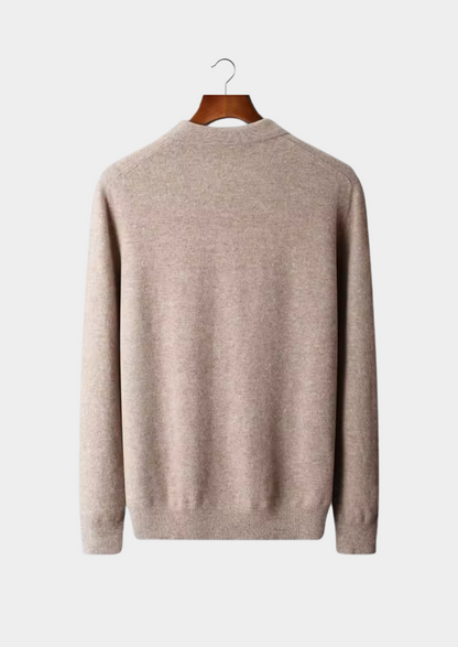 PURE EXTRA-FINE MERINO WOOL CLASSIC SWEATER POLO